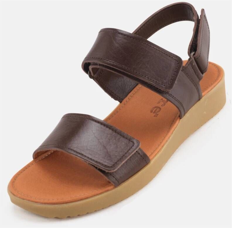 Nature Footwear Karen Sandal Pull Up Leather Brown Dames