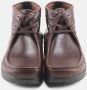 Nature Footwear Handgemaakte leren veterschoenen koffie Brown Heren - Thumbnail 3