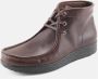 Nature Footwear Handgemaakte leren veterschoenen koffie Brown Heren - Thumbnail 4