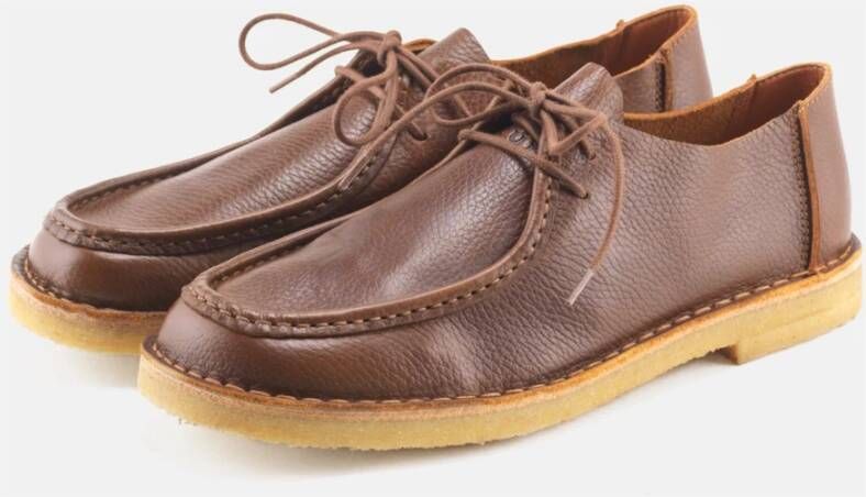 Nature Footwear Emil Leren Schoenen Brown Heren