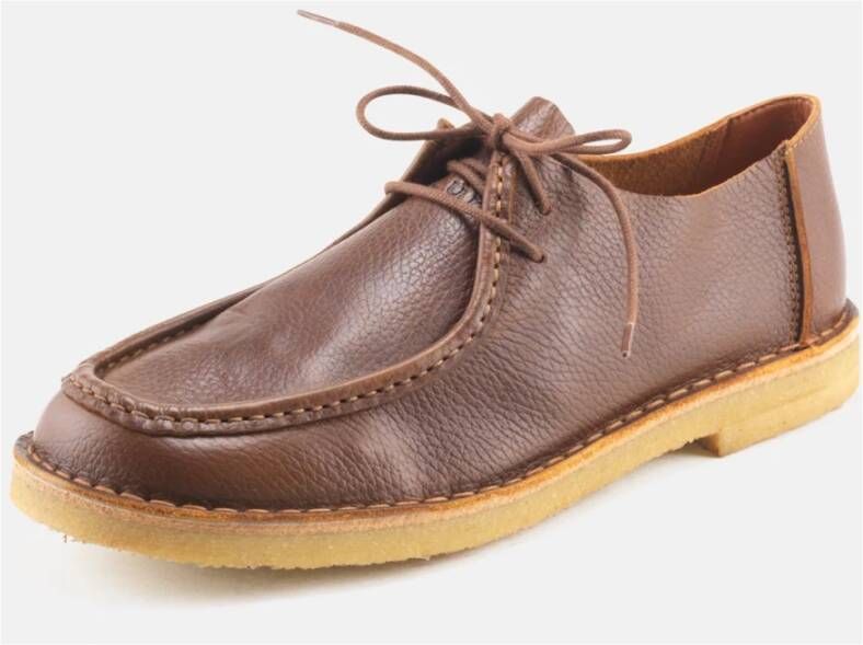 Nature Footwear Emil Leren Schoenen Brown Heren