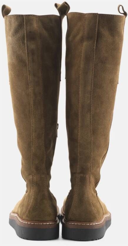 Nature Footwear Liv Boot Suede Olive Green Dames