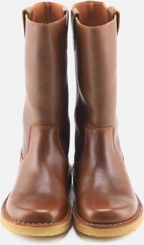 Nature Footwear Tabak Leren Hoge Laarzen Luna Brown Dames