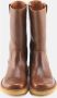 Nature Footwear Tabak Leren Hoge Laarzen Luna Brown Dames - Thumbnail 3