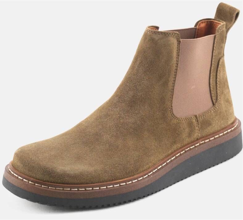 Nature Footwear Luxe Suède Laars Green Dames