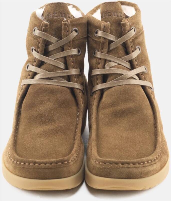 Nature Footwear Luxe Suède Winterlaars Asta Olijf Green Dames