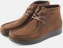 Nature Footwear Olie Suède Veterschoen Mahonie Brown Heren - Thumbnail 2