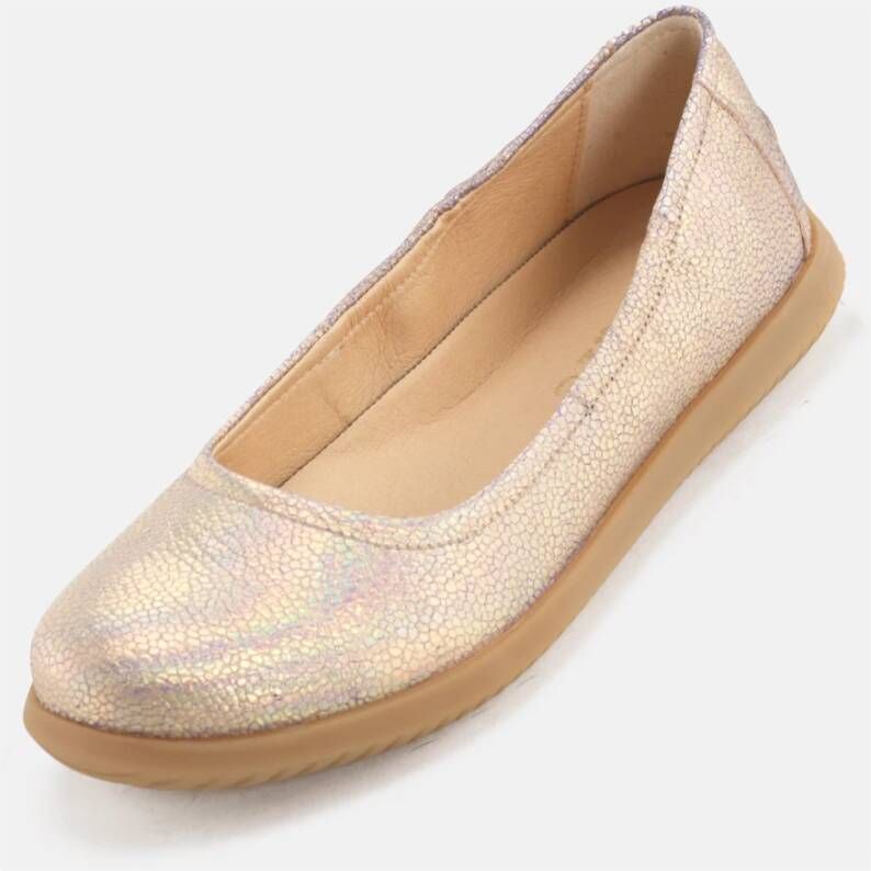 Nature Footwear Marie Ballerina Metallic Suede Multicolor Dames
