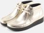 Nature Footwear Metallic Suède Veterschoen Yellow Dames - Thumbnail 2