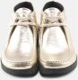 Nature Footwear Metallic Suède Veterschoen Yellow Dames - Thumbnail 3