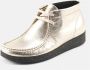 Nature Footwear Metallic Suède Veterschoen Yellow Dames - Thumbnail 4