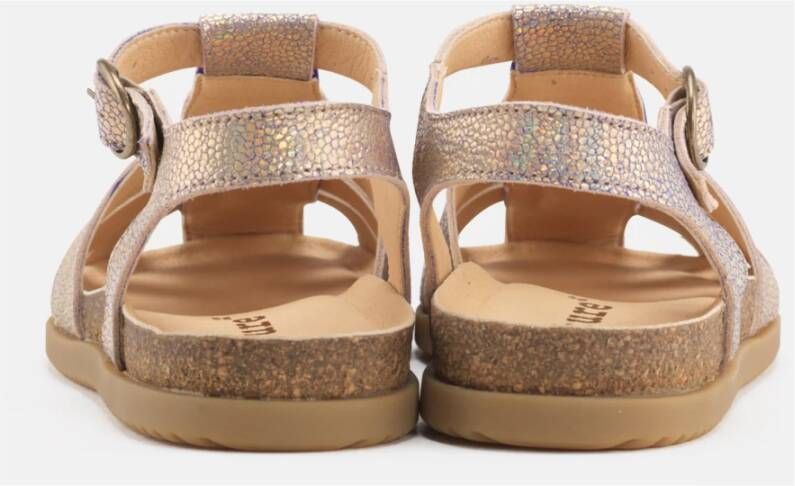 Nature Footwear Metallic Suède Sandaal Multicolor Stijl Multicolor Dames