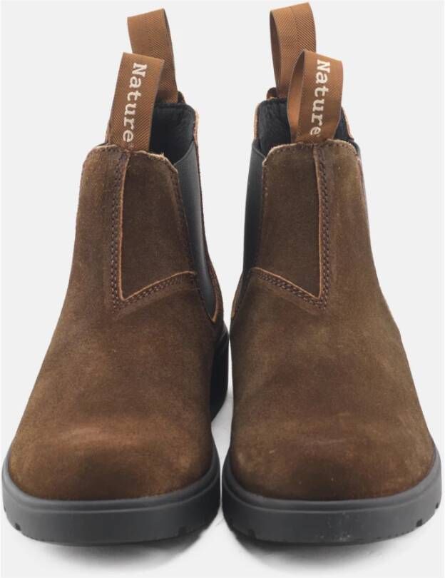 Nature Footwear Mahonie Oil Suede Chelsea Laars Brown Dames