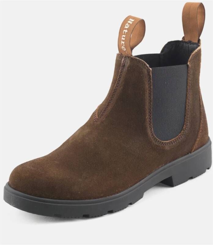 Nature Footwear Mahonie Oil Suede Chelsea Laars Brown Dames