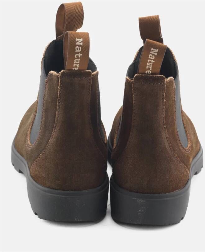 Nature Footwear Mahonie Oil Suede Chelsea Laars Brown Dames