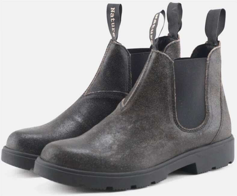 Nature Footwear Gorm Leren Laars Zwart Black Heren