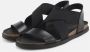 Nature Footwear Zwarte Leren Sandaal 1105-040-002 Black Dames - Thumbnail 2