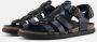 Nature Footwear Zwarte Leren Sandaal 1107-040-002 Black Dames - Thumbnail 2