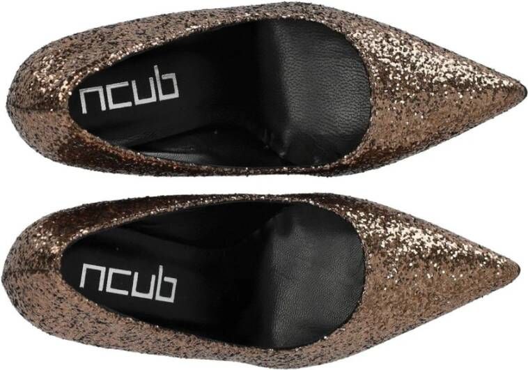 Ncub Bronzen Glitter Stiletto Pump