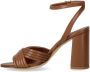 Ncub Bruine sandaal met gekruist detail Brown Dames - Thumbnail 4