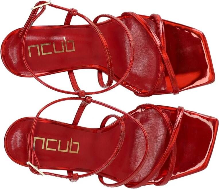Ncub Rode Spiegel Effect Hak Sandalen