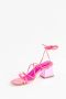 Ncub Satin sandalen met vierkante hak Purple Dames - Thumbnail 3