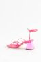 Ncub Satin sandalen met vierkante hak Purple Dames - Thumbnail 4