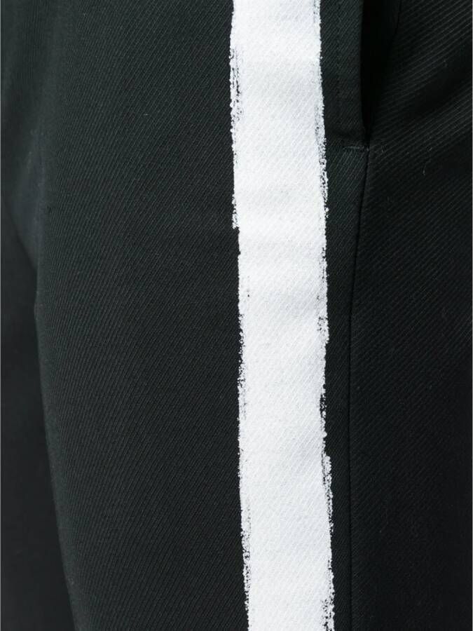 Neil Barrett Zwarte Stroke Modieuze Sneakers