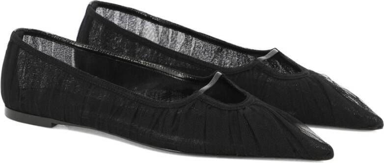Nensi Dojaka Puntige Neus Ballet Flats Black Dames
