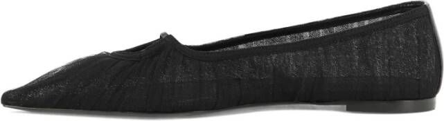 Nensi Dojaka Puntige Neus Ballet Flats Black Dames