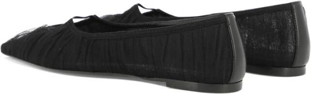 Nensi Dojaka Puntige Neus Ballet Flats Black Dames