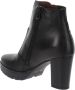 Nerogiardini Zwarte leren enkellaars voor dames met rits en elastiek Black Dames - Thumbnail 6