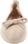 Nerogiardini Klassieke Leren Ballerina Schoenen Beige Dames - Thumbnail 3