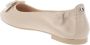 Nerogiardini Klassieke Leren Ballerina Schoenen Beige Dames - Thumbnail 6