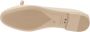 Nerogiardini Klassieke Leren Ballerina Schoenen Beige Dames - Thumbnail 7
