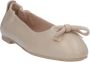 Nerogiardini Klassieke Leren Ballerina Schoenen Beige Dames - Thumbnail 8