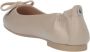 Nerogiardini Klassieke Leren Ballerina Schoenen Beige Dames - Thumbnail 10