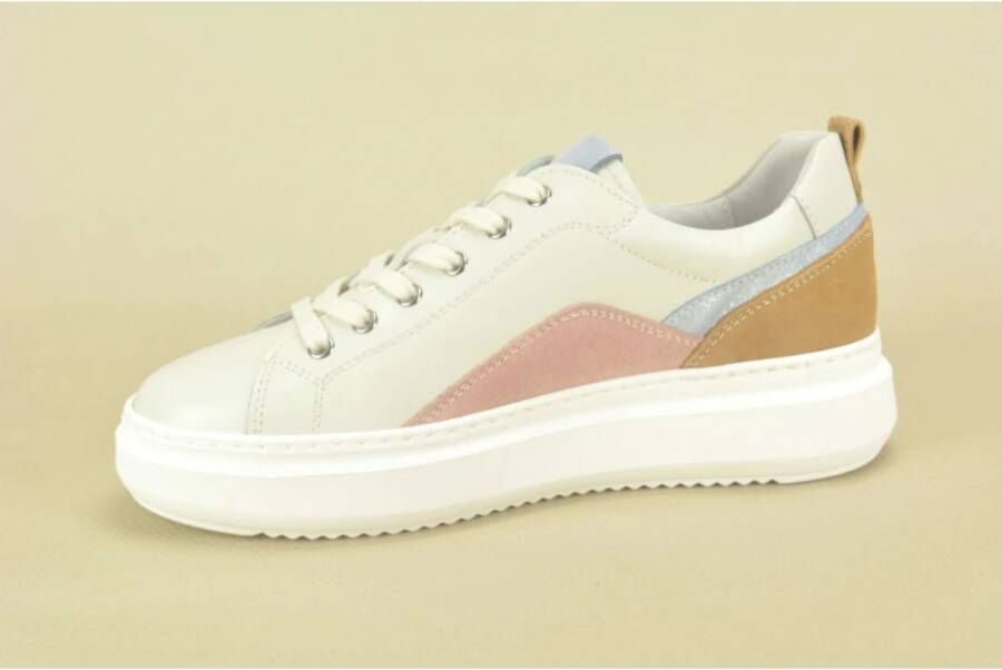 Nerogiardini Beige Combi Sneaker Beige Dames