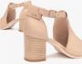 Nerogiardini Beige Leren Blokhak Schoenen - Thumbnail 6