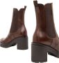 Nerogiardini Leren enkellaarsjes met elastische lussen Brown Dames - Thumbnail 7