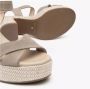 Nerogiardini Beige Leren Sandalen met Blokhak - Thumbnail 2