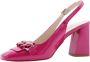 Nerogiardini Fuchsia Patent Slingback Sandalen Pink Dames - Thumbnail 8