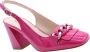 Nerogiardini Fuchsia Patent Slingback Sandalen Pink Dames - Thumbnail 12