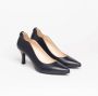 Nerogiardini Elegante Leren Hoge Hakken Blue Dames - Thumbnail 4