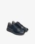 Nerogiardini Blauwe Leren Veterschoenen Blue Heren - Thumbnail 3