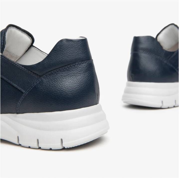 Nerogiardini Blauwe Zip Sneakers Blue Heren