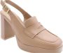 Nerogiardini Leren Hoge Hakken met Gesp Sluiting Beige Dames - Thumbnail 13
