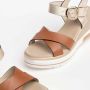 Nerogiardini Bruin Leren Sandalen Stijlvol Comfortabel Ontwerp Multicolor Dames - Thumbnail 6