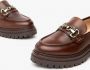 Nerogiardini Leren Mocassins met Metalen Klem Brown Dames - Thumbnail 16