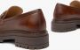 Nerogiardini Leren Mocassins met Metalen Klem Brown Dames - Thumbnail 17